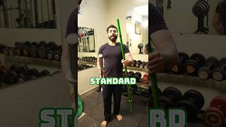 Olympic vs standard barbell workout bodybuilding [upl. by Nomor]