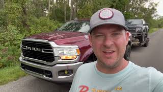 2019 Ram 2500 Cummins  Towing Review  MPG loop with Car hauler  Project truck sneak peak [upl. by Ayahc]