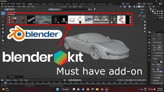 Blender Kit  How to install blender kit addon [upl. by Merriman]