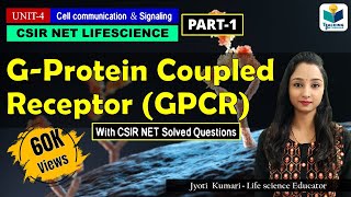 GPROTEIN COUPLED RECEPTOR PART1  GPCR  CSIR NET CELL SIGNALING [upl. by Nylessej913]