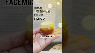 Homemade Tan Removal Hydrating face mask in just one minute trending viral ytshorts homemade [upl. by Lirrehs]