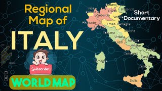 Regions of Italy Political Map of Italy Italian Map Easy to Learn Italian Regions Italy Map [upl. by Dee]