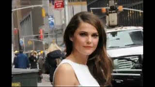 Keri Russel after Letterman Show 02202014 [upl. by Aerdnaxela]