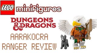 Lego Dungeon and Dragons Minifigures Aarakocra Ranger Review [upl. by Eberta597]