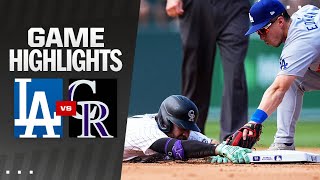 Dodgers vs Rockies Game Highlights 92924  MLB Highlights [upl. by Giffard]