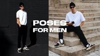 5 SIMPLE POSES for Men´s Instagram Streetstyle Pictures [upl. by Graniah]