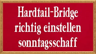 HardtailBrücke richtig einstellen Intonation  Saitenlage  Anleitung  sonntagsschaff [upl. by Akisey]