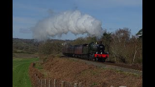 7812 Erlesoke Manor Thrashing up Eardington Bank  SVR Winter Steam Gala 06012024 [upl. by Peta]