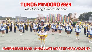 Tunog Mindoro 2024  Marian Brass Band of Immaculate Heart of Mary Academy Pinamalayan [upl. by Hersch]