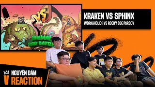 Cuộc chiến giữa 2 nhân vật lạ mà quen  REACTION Kraken vs Sphinx Workaholic vs Rocky CDE Parody [upl. by Sanchez563]