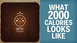 What 2000 Calories Actually Looks Like [upl. by Henning]