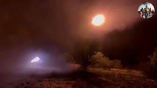 Russian 🇷🇺 Grad MLRS crews inflict powerful strike warzone defence russia [upl. by Lawton276]