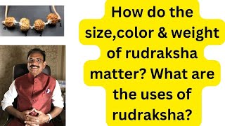 Unveiling The POWER Of RUDRAKSHA  Decoding Color Size And Shape I RUDRAKSHA BENEFITS [upl. by Lemuela937]