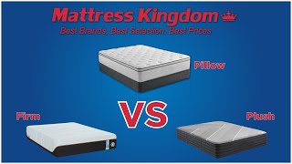 Whats the Difference Firm vs Plush vs Pillow Top Mattresses [upl. by Rubie242]