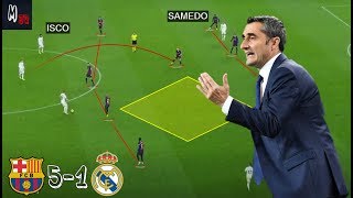 How Did Barcelona OutPlay Real Madrid Tactical Analysis  Barcelona 51 Real Madrid [upl. by Ellita]