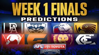 Week 1 AFL Finals Predictions 2024 [upl. by Grory]