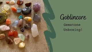 Goblincore Hoard  Gemstone Unboxing Witchy Crystal Collection [upl. by Ocinemod]