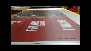 UV printing styrene 50x99 sign [upl. by Keemahs816]