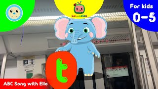 ABC Song with Ello 🐘  CoComelon  Nursery Rhyme for Kids 05 🧒🏻 [upl. by Gentry]