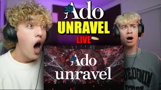 Our First Time Watching ADO  【LIVE映像】unravel 日本武道館 2023830【Ado】  REACTION [upl. by Ellierim908]