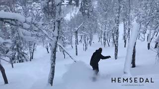 Offpiste from Hemsedal Skisenter in Norway Offpist i Hemsedal 2018 [upl. by Merilee482]