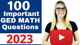 GED Math 2023  Pass the GED with EASE [upl. by Anidal407]