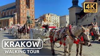 Krakow Poland Walking Tour  June 2023  4K [upl. by Gweneth]