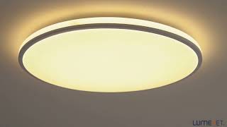 Philips LED ceiling light with switch warm white 22 W white Ozziet [upl. by Aneetsyrk]