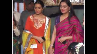 Shraddha Kapoor amp family at the inauguration of Pandit Pandharinath Kohlapure Marg [upl. by Bevash]