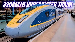 Paris to London by Eurostar incredible UNDERSEA high speed train [upl. by Alegnad]