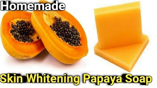 Papaya soapsoap making in TamilBath soap without caustic sodaBath soap [upl. by Annovoj]