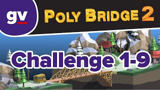 Poly Bridge 2  Challenge 109 Budget Cuts  Walkthrough [upl. by Gala532]