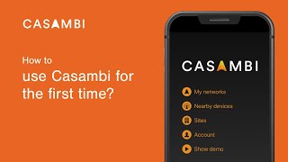 How to use Casambi for the first time [upl. by Apple]