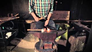 forging a pair of farrierstyle tongs [upl. by Ilera]