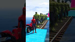 GTA V  HULK VS SPIDERMAN MATCH WHO IS RICHER  🤑 shorts gta5 [upl. by Sink]