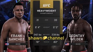 Frank Sanchez vs Deontay Wilder ea sports ufc 5 new content [upl. by Kacy]