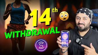 14th WITHDRAWAL 🤑 LIVE PROOF 🤩 Sweat Coin APP [upl. by Lehmann]