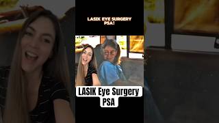 LASIK Eye Surgery PSA👀 shorts lasik lasikeyesurgery icl eyesurgery visioncorrection eyes [upl. by Annawak]