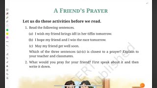 Class6 English A friends Prayer poem detailed explanation in hindi [upl. by Zacharie461]