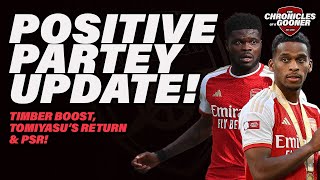 PARTEY FITNESS UPDATE Tomiyasus return Timber boost amp PSR [upl. by Ynohtnaed]