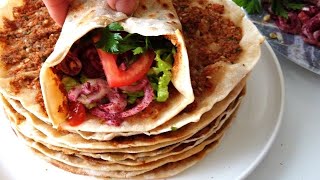 Ev Yapımı Lahmacun Tarifi ✅ Tavada Lahmacun Nasıl Yapılır 51 [upl. by Bove]