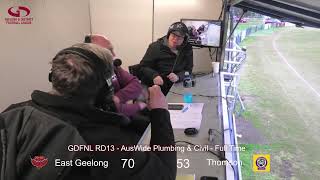 GDFNL RD13 East Geelong Vs Thomson  6724 [upl. by Olemrac938]