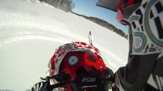 Polaris IQR 440 carve with Go Pro HD [upl. by Aicenod]