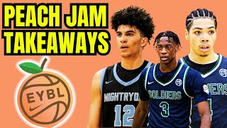 Nike EYBL Peach Jam Takeaways  AJ Dybantsa Cam Boozer Tyran Stokes and More [upl. by Sapienza]