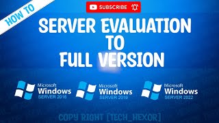 Server evaluation to full version  How to upgrade windows Server Evaluation to Full version [upl. by Katonah907]