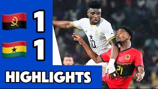 Angola 11 Ghana • Goals Highlight • 2025 AFCON Qualifiers [upl. by Anitserp407]