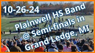 102624 Semifinals  Plainwell High School Marching Band  Multi Cam 4k [upl. by Joashus]