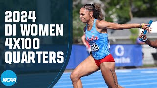 Womens 4x100 relays  2024 NCAA Outdoor Track and Field East and West Quarterfinals [upl. by Dominic614]