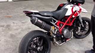 SCProject Oval full system 21 for Ducati Hypermotard 796 exhaust sound  SCProject Thailand [upl. by Sidnac]