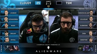 TSM vs C9 Game 5  2019 LCS Spring Split SemiFinals  Cloud 9 vs Team SoloMid [upl. by Grogan]